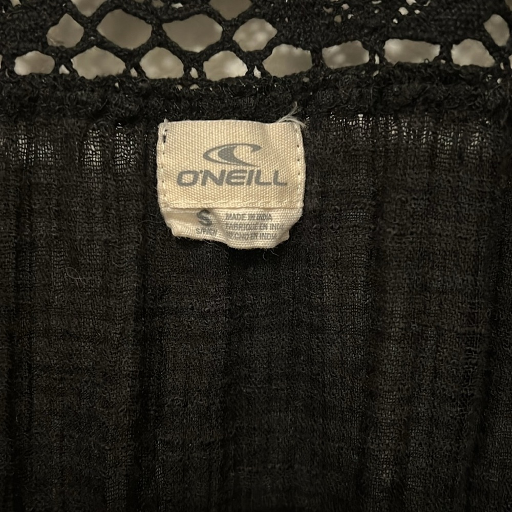 O’Neill Women’s Black Boho Beach Coverup - Small - Picture 3 of 8
